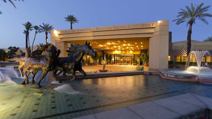  The Doubletree Paradise Valley Resort hotel offers luxury, resort amenities, and visually stunning Sonoran Desert views on 22 acres of lush, tropical paradise. 